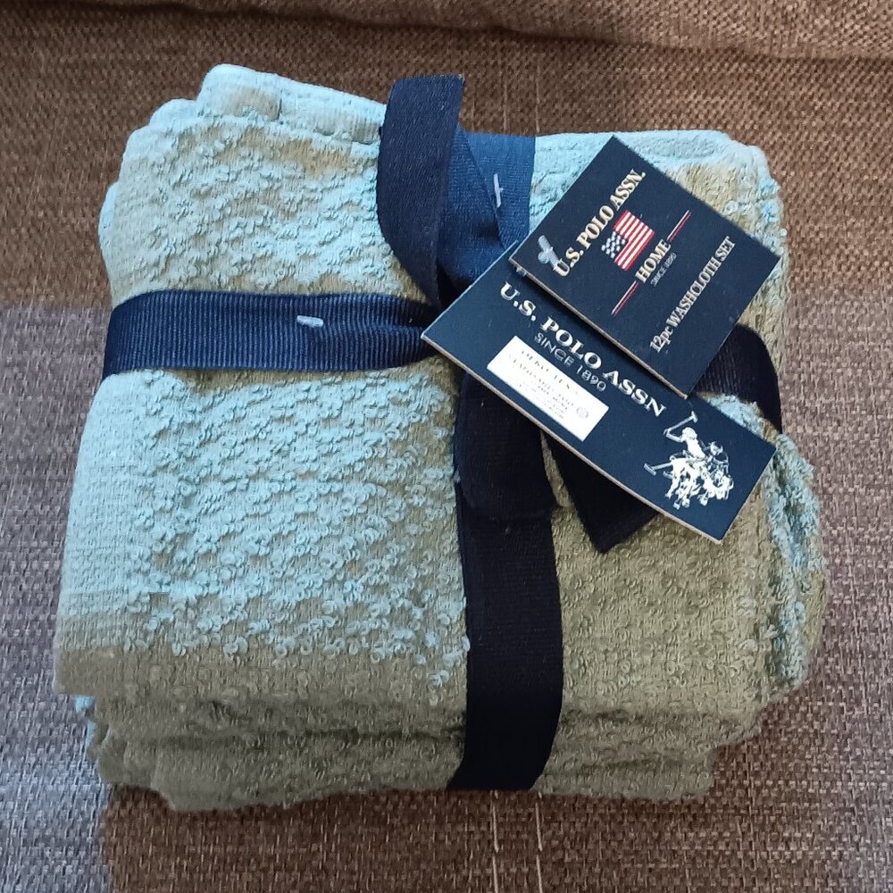 U.S. POLO ASSN. Wash Cloths (12 piece)